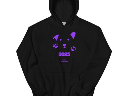 2025 Purple Dog and Paws Unisex Hoodie Online Hot Sale