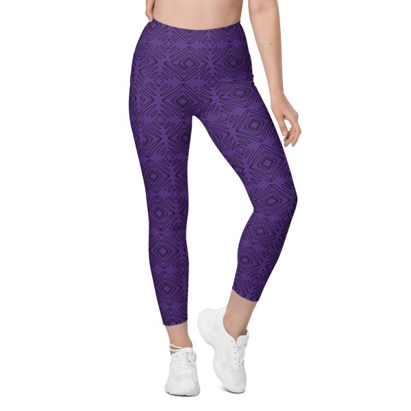 Hip to be Square Purple Luxury Leggings For Sale