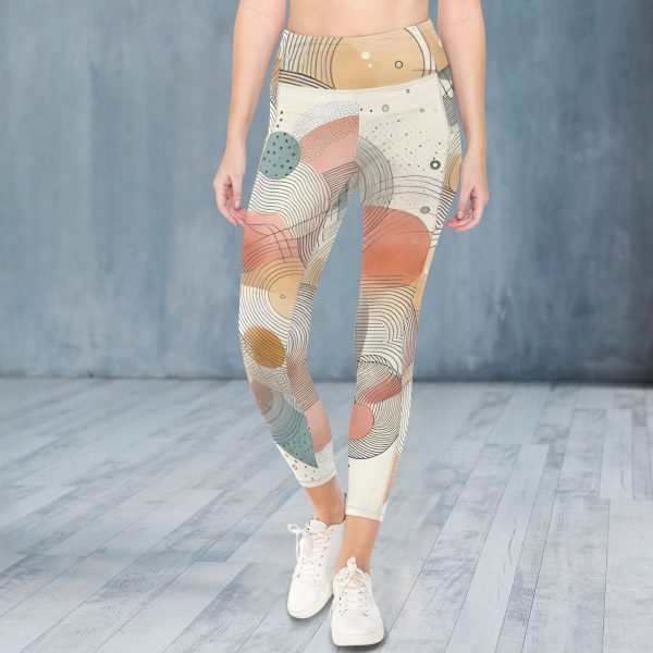 Earthy Geometric Everyday Leggings Sale