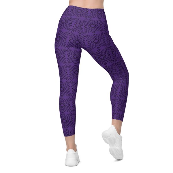 Hip to be Square Purple Luxury Leggings For Sale