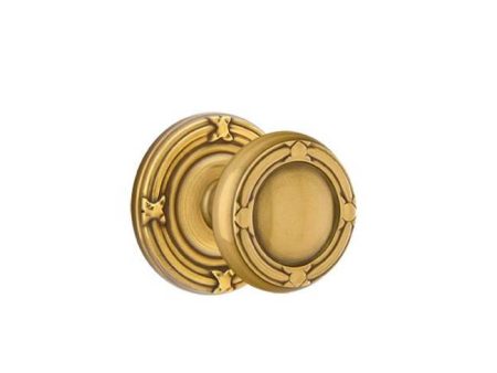 Emtek 8207RBK Privacy , Ribbon and Reed Rosette , Ribbon and Reed Knob on Sale