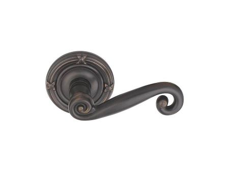 Emtek 8207RRH Privacy , Ribbon and Reed Rosette , Rustic Lever , RH Supply