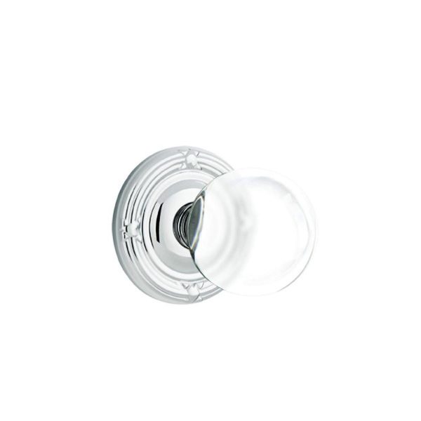 Emtek 8207BL Privacy , Ribbon and Reed Rosette , Bristol Crystal Knob Cheap