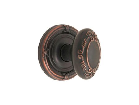 Emtek 8207V Privacy , Ribbon and Reed Rosette , Victoria Knob Online now